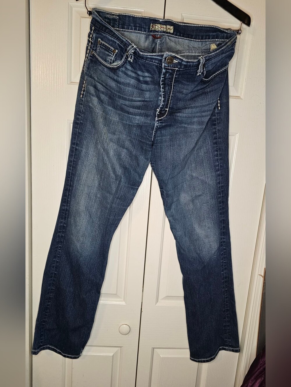 BKE Drew Jeans / 34 x 31.5 / Distressed - Dark Wash / Bootcut
